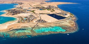 منظر من الجو على ارتفاع عالٍ