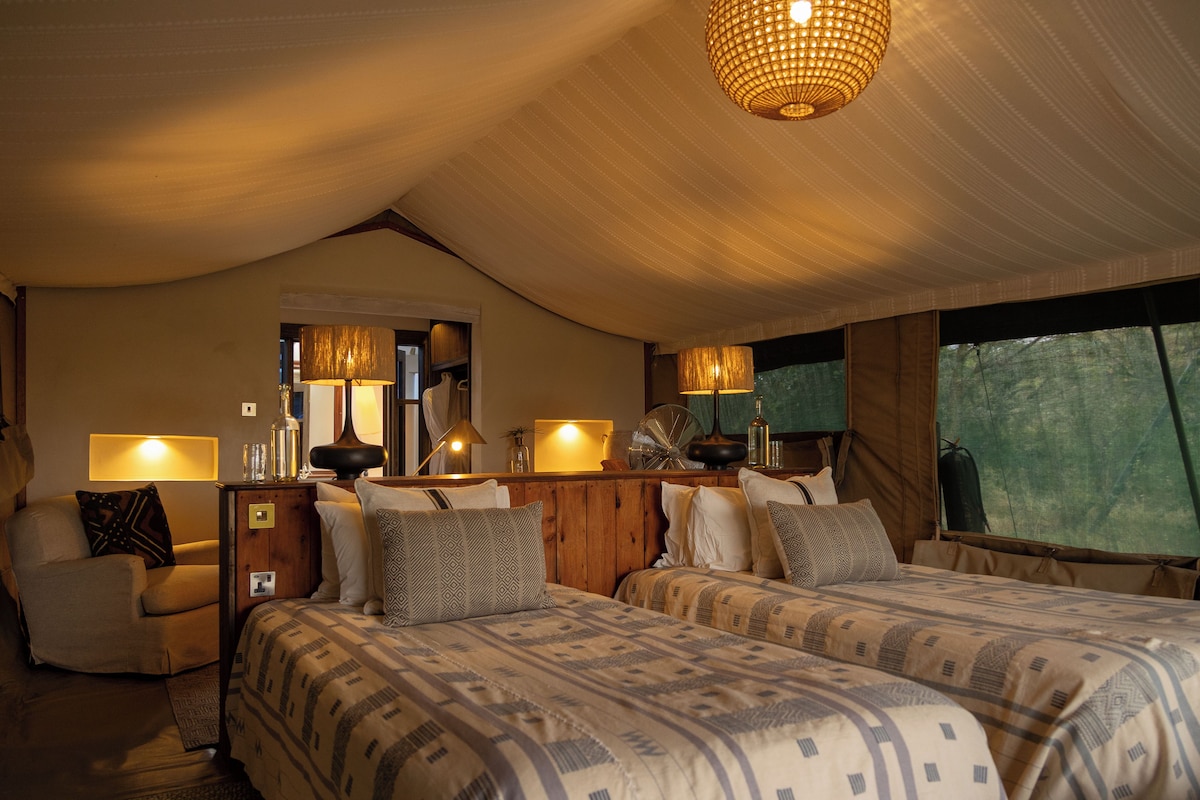Family Tent, Garden View | In-room safe, desk, laptop workspace, free WiFi