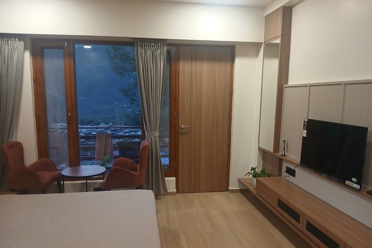 Double Room, Balcony, Hill View