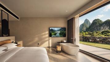 Basic Double Room, Mountain View | Deep soaking bathtub