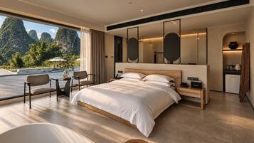 Habitación básica doble, vista a la montaña | Ropa de cama de alta calidad, edredón y artículos del minibar gratis