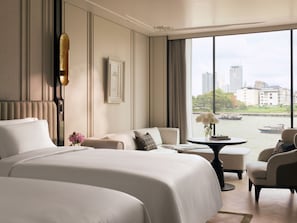 Deluxe Twin Room, River View (Zipped) | Premium bedding, minibar (some free items), in-room safe - The Langham, Custom House, Bangkok (Bangkok)