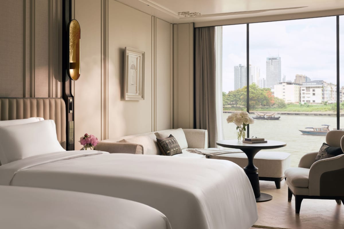 Premier Twin Room, River View | Premium bedding, minibar (some free items), in-room safe