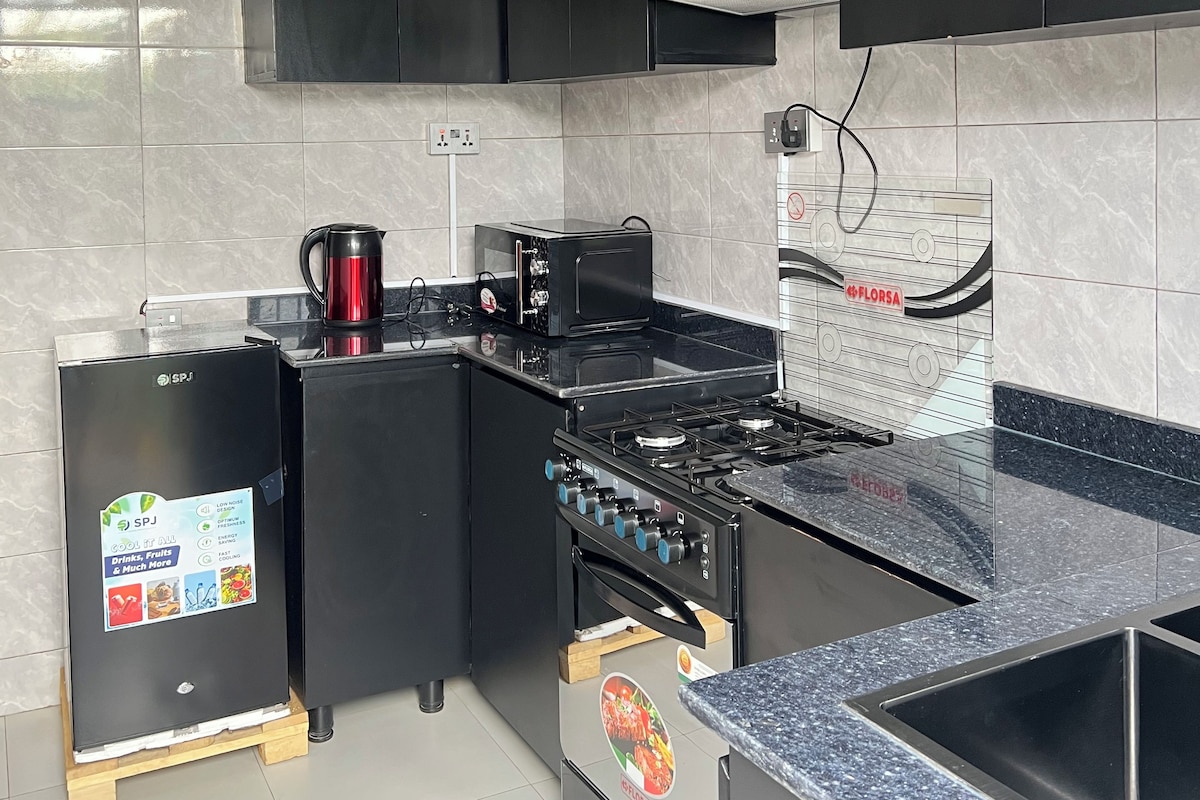 Basic Apartment, Patio | Private kitchen | Mini-fridge, microwave, oven, stovetop