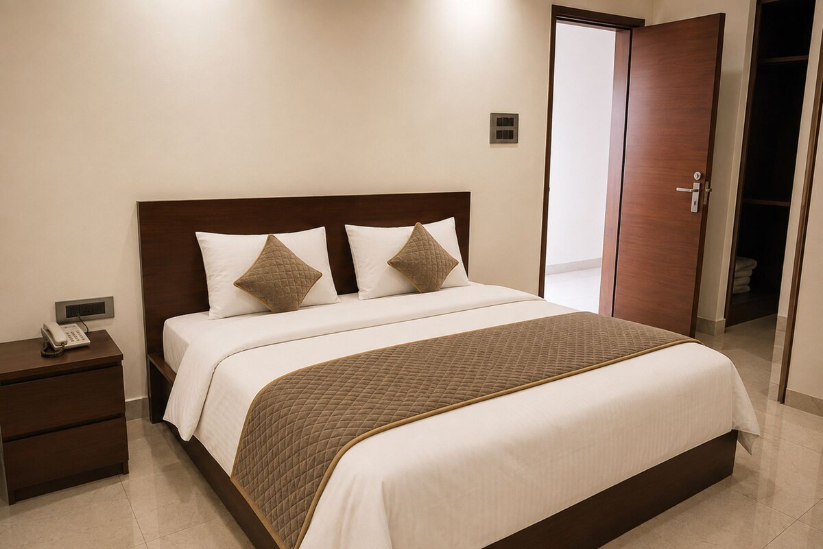 Chambre Double Deluxe, vue ville | Bureau, Wi-Fi gratuit