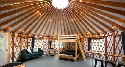 The Kennebec Glamping Yurt in Bethel, Maine