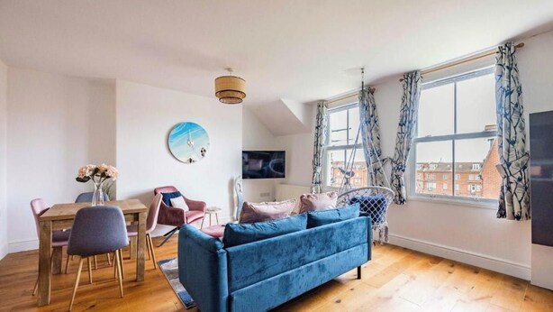 Living area - Modern Cromer Coastal Flat (Norfolk)