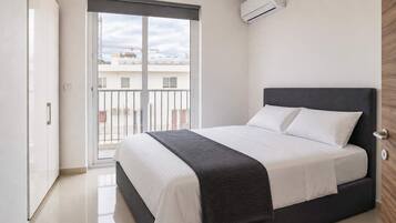 Desk, iron/ironing board, travel cot, free WiFi