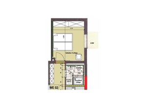 Floor plan - 332 - Holiday Apartment 2 (Juist)