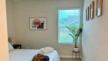 Desk, iron/ironing board, WiFi (free), bed sheets