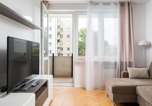 Living area - Szczęśliwicka Homely Apartment (Warszawa)