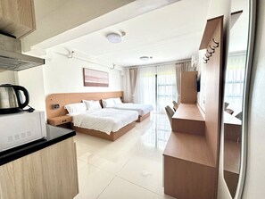Appart'hôtel Confort, balcon, vue montagne