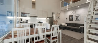 Modern ski-in ski-out apartment, sauna