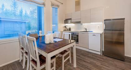 Modern ski-in ski-out apartment, sauna