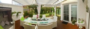 Outdoor dining - Vrbo Property (Grömitz)