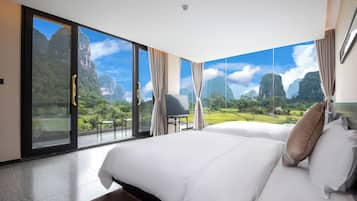 Habitación Confort con 2 camas individuales, vista a la montaña | Wifi gratis