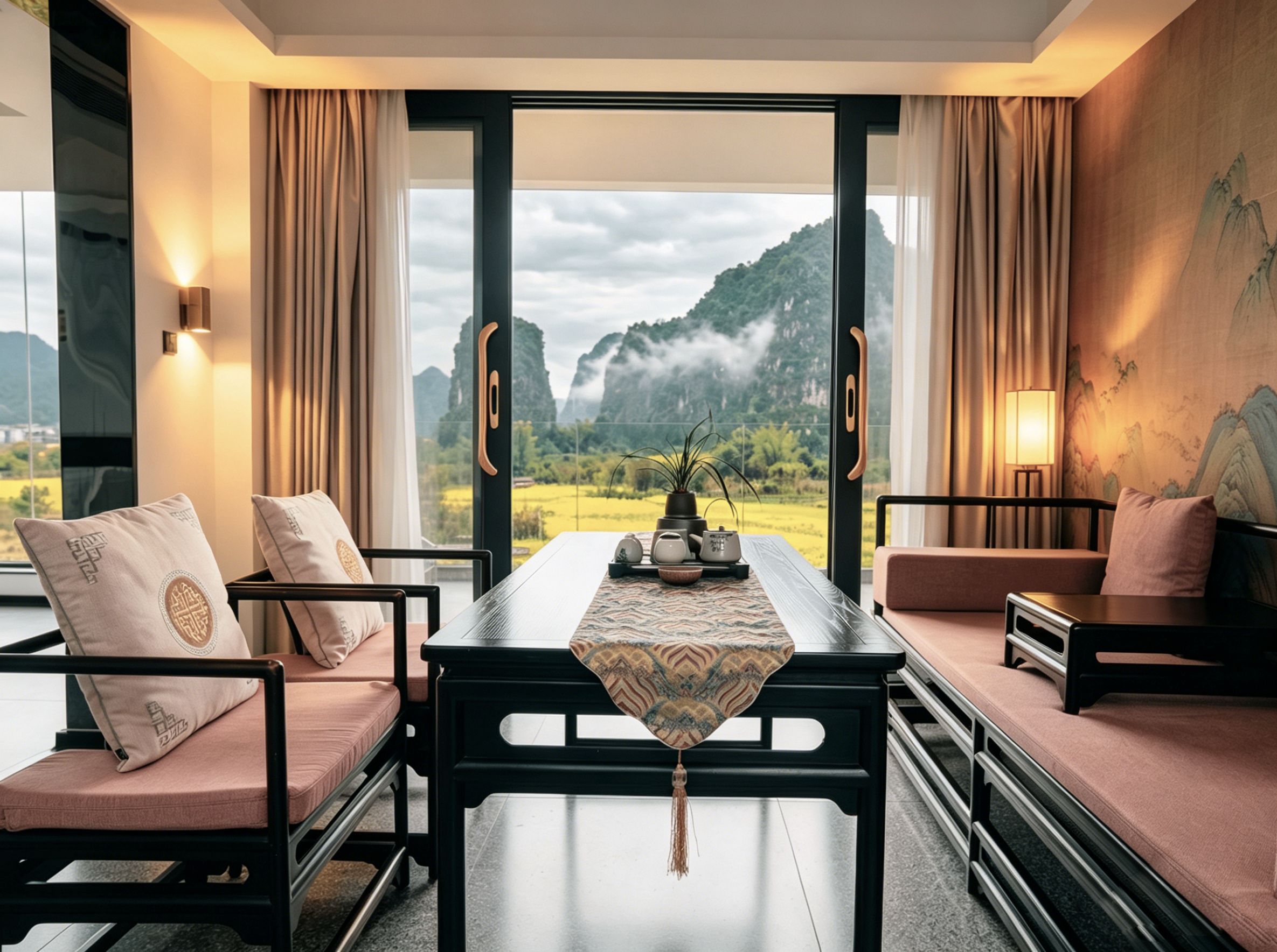 Luxury Suite, Mountain View | Blackout drapes, WiFi (free), bed sheets