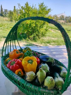 Chambre Double Confort, vue jardin | Repas et boissons