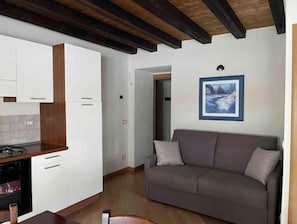 Living area - Charming Two-Room Apartment in the Heart of Cogne with Parking Space (Cogne)
