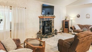 Cottage, terras, uitzicht op tuin | Woonruimte