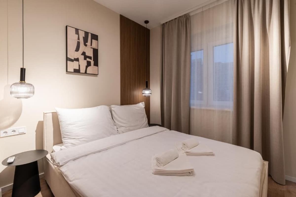 Family Apartment | Soundproofing, iron/ironing board (on request), free WiFi