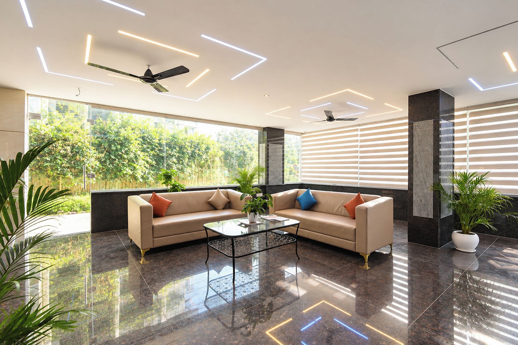 Lobby sitting area