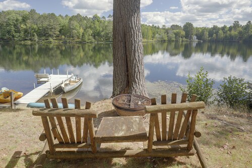 Lakefront Crystal Falls Home w/ Private Dock