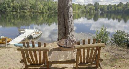 Lakefront Crystal Falls Home w/ Private Dock