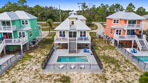 Aerial - NEW LISTING! A License to Chill, 4BD/3BA gulf front w/panoramic views, private p (Port St. Joe)