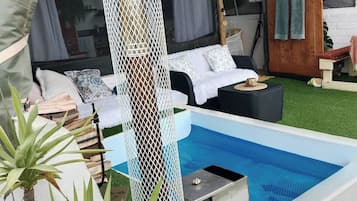 Hytte, 1 soverom, røyk, privat basseng | Basseng