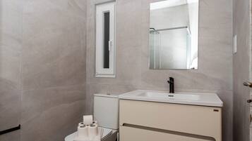 Shower, hair dryer
