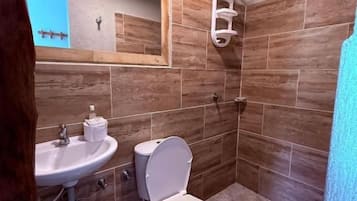 Chambre Double Luxe, balcon, vue mer | Salle de bain