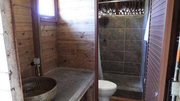 Chambre Double Luxe, balcon, vue lac | Salle de bain