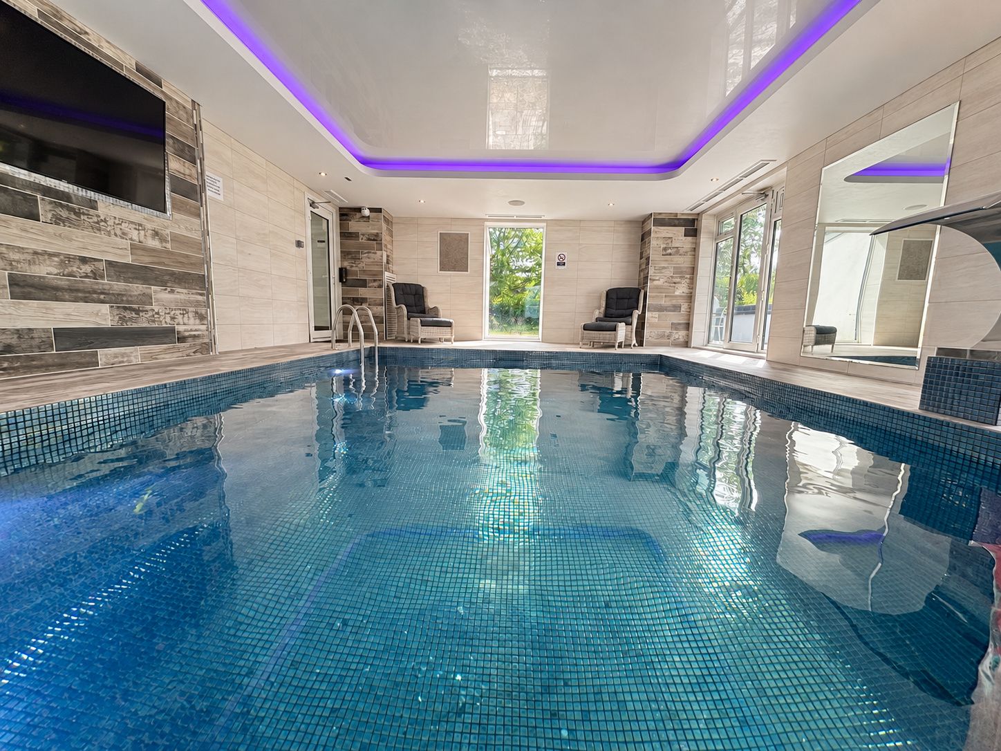 Indoor pool, a heated pool