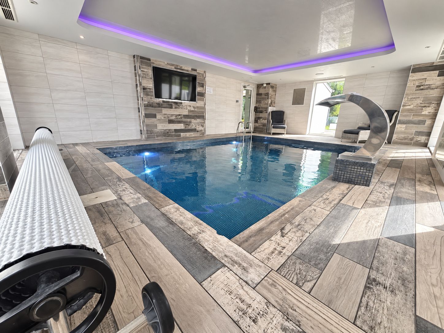 Indoor pool, a heated pool