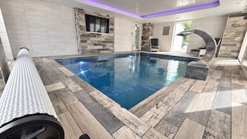 Indoor pool, a heated pool