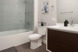 Bathroom - Twice as Nice: Chic 2BR Stay with Style & Space (Chicago)