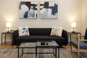 Living area - Twice as Nice: Chic 2BR Stay with Style & Space (Chicago)