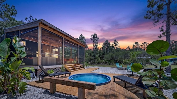 Unclassified image, 1 of 24, button - Tiny Home Village: 4 Units, 4 Spas, Plunge Pool, Sleeps 15 (St. Augustine)