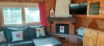 Three-Room Apartment in Mountain Cabin Style