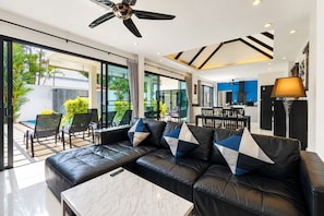 Villa – deluxe, privat basseng | Oppholdsområde