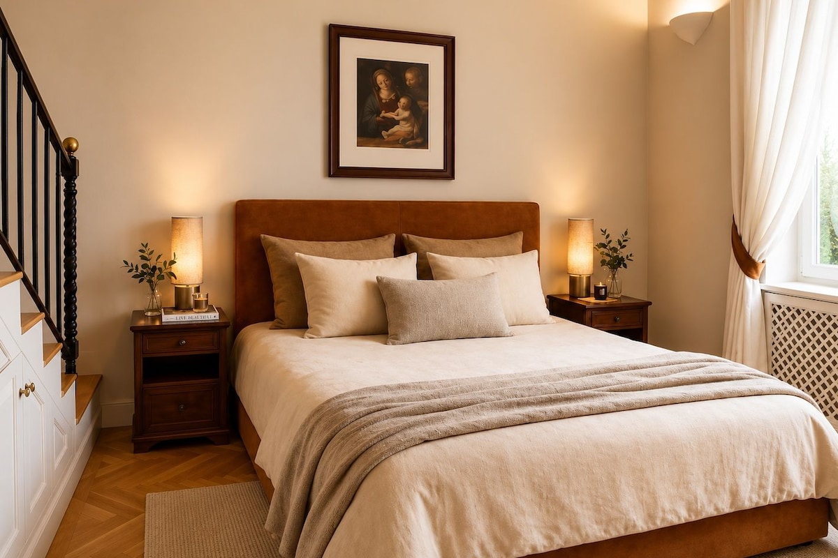 Luxury Apartment | Egyptian cotton sheets, premium bedding, down comforters, in-room safe