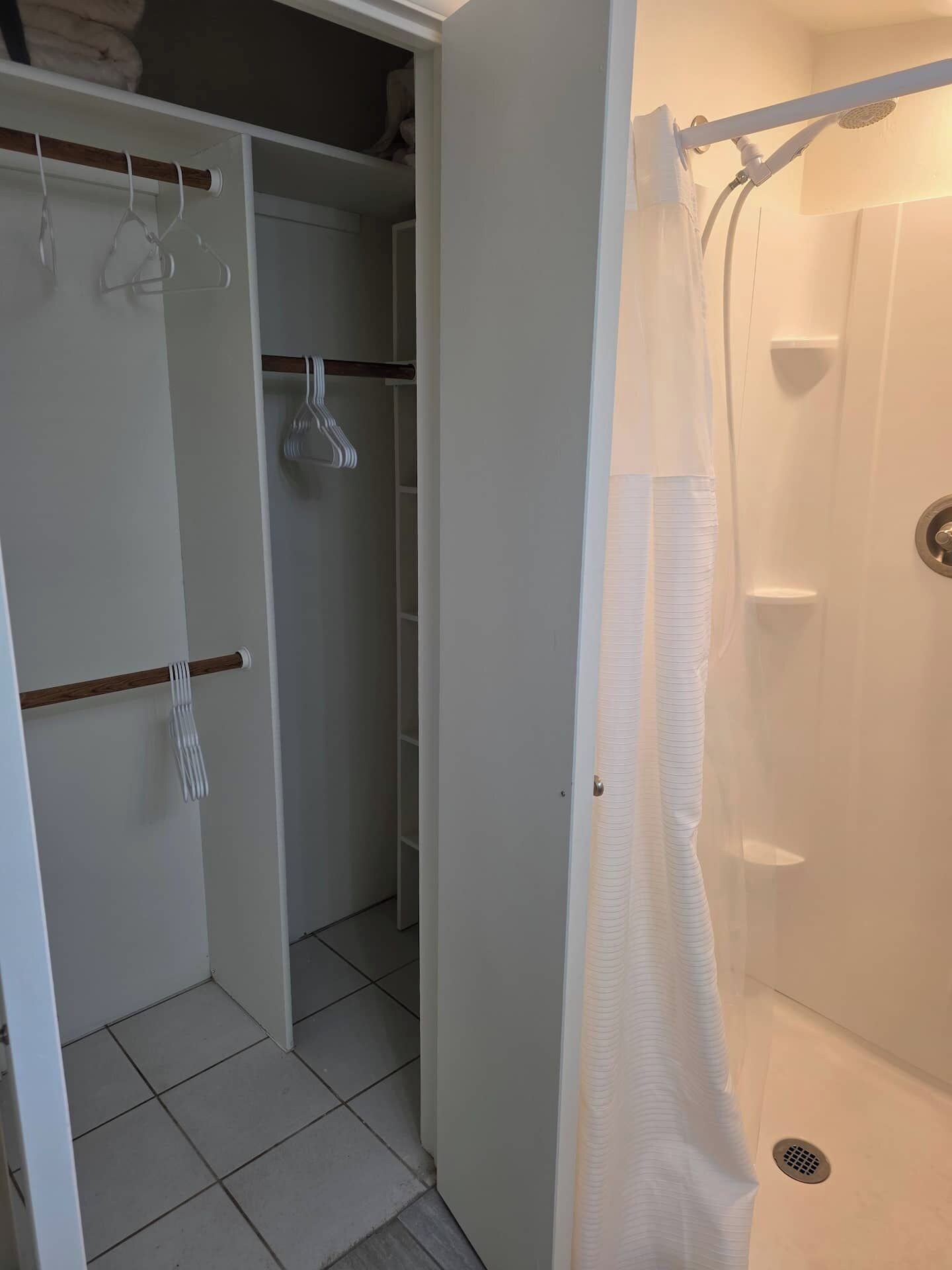 Hair dryer, towels