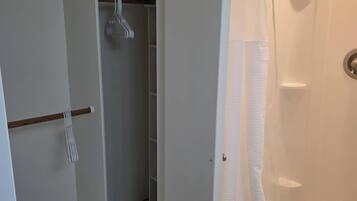 Hair dryer, towels
