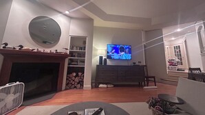 Living area - Welcome to The Duck Pond! Okemo Ski-In/Out – Pool, Hot Tub + Après Steps Away (Ludlow)