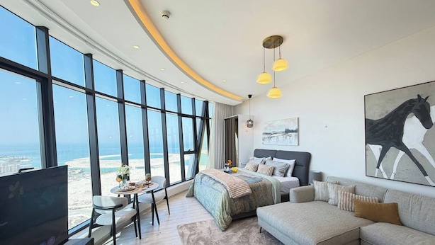 Living area - Ritz Carlton & Panorama Sea View F276O (Seef)