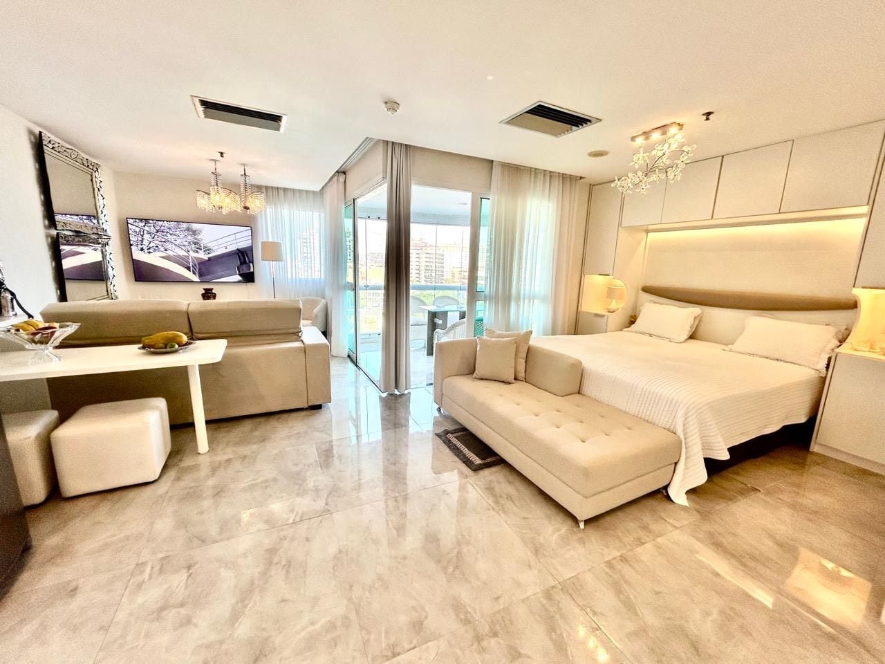 Departamento Deluxe, lanai, vista al mar | Espacio para trabajar con laptop y wifi gratis 