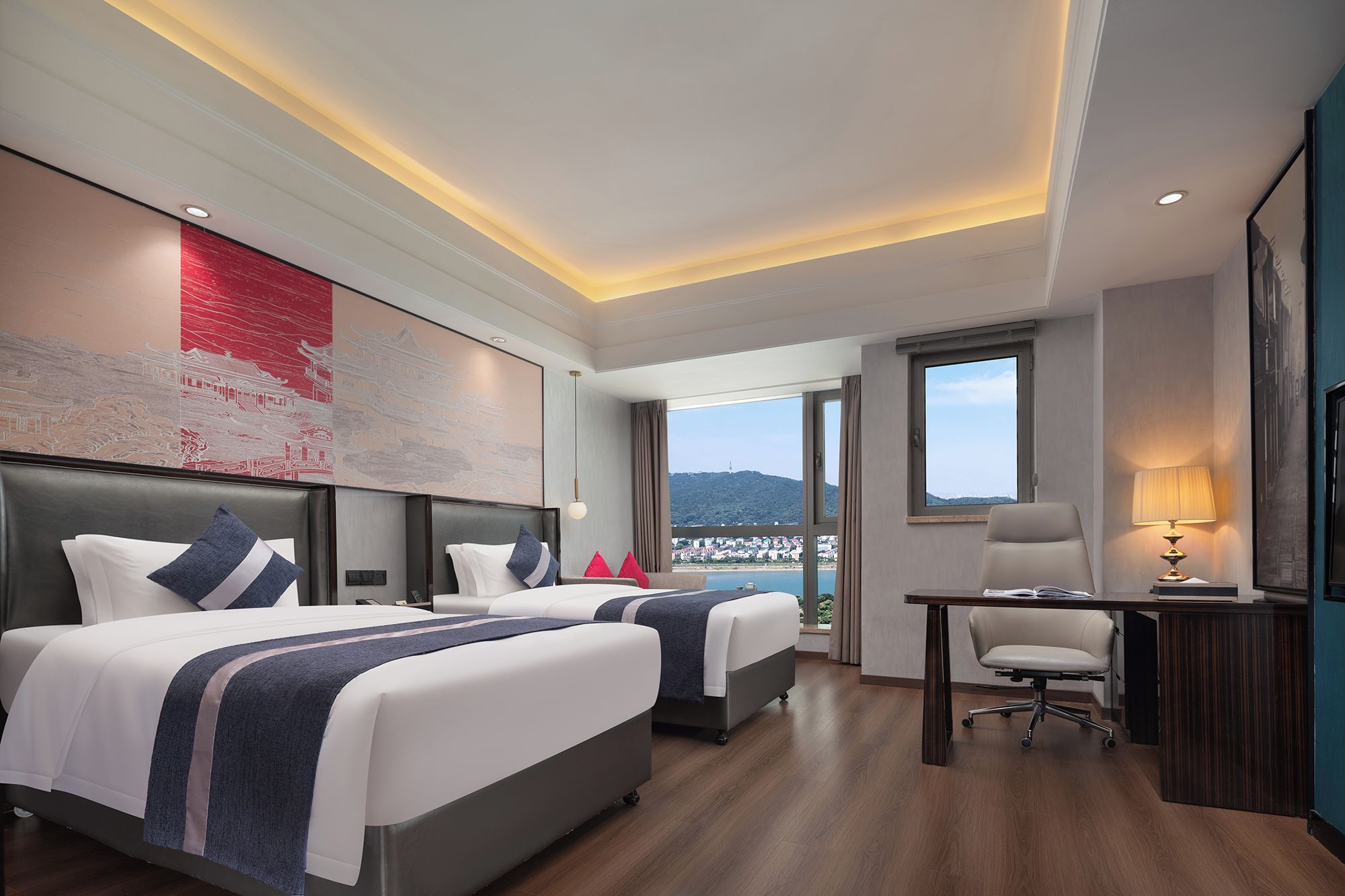 Luxury Twin Room, River View | Desk, laptop workspace, WiFi (free)
