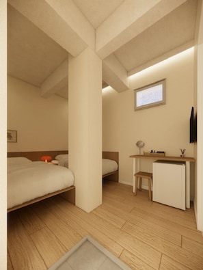Habitació amb dos llits individuals econòmica | Wifi gratuïta 
