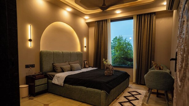 Villa, Pool View | WiFi (free) - The Luxe A-Frame Villa Pool Forest View (Lachhiwala Range)